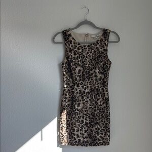 XXI Black and Tan Sheath Mini Dress